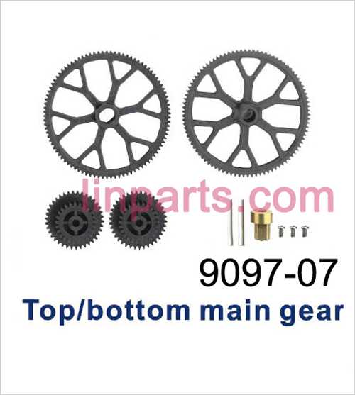 LinParts.com - Shuang Ma 9097 Spare Parts: Top/bottom main gear A&B