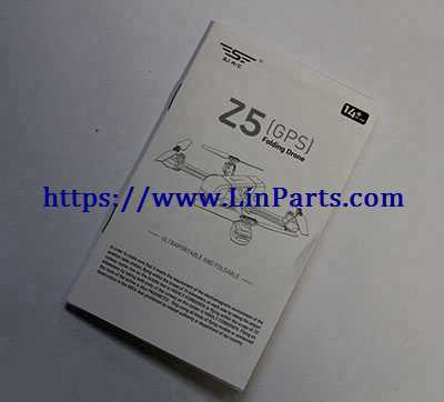 LinParts.com - SJ R/C Z5 RC Drone Spare Parts: English manual book