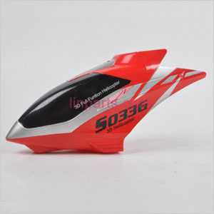 LinParts.com - SYMA S033 S033G Spare Parts: Head coverCanopy(Red)