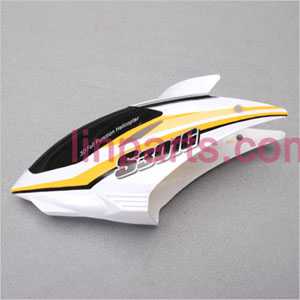 LinParts.com - SYMA S301 S301G Spare Parts: Head cover\Canopy(Yellow/white)
