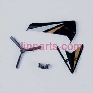 LinParts.com - SYMA S800 S800G Spare Parts: Tail decorative set(Black)
