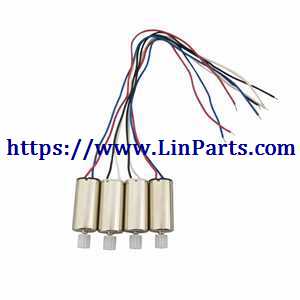 LinParts.com - SYMA X23 X23W RC Quadcopter Spare Parts: 2pcs red and black wire motor + 2pcs black and white wire motor