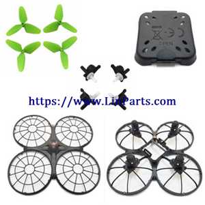 LinParts.com - Syma X26 RC Quadcopter Spare Parts: 1set Propeller + Main Body Bottom + Main Body Top + Battery Box Cover + 4pcs motor frame