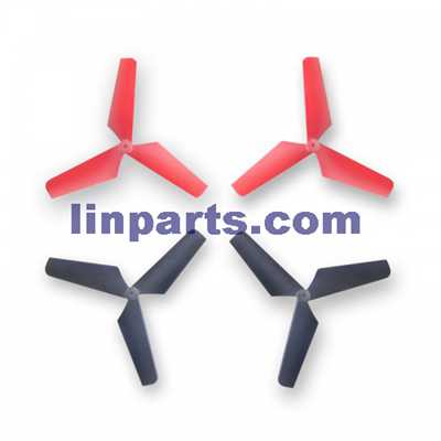 LinParts.com - SYMA X4 4 ch remote control quadcopter Spare Parts: Blades[red+black]