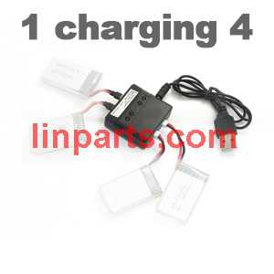 LinParts.com - KD KaiDeng K60 K60-1 K60-2 RC Quadcopter Spare Parts: Battery Charger Kit /1 charging 4