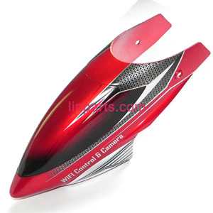 LinParts.com - UDI RC Helicopter U16 Spare Parts: Head cover\Canopy(Red)