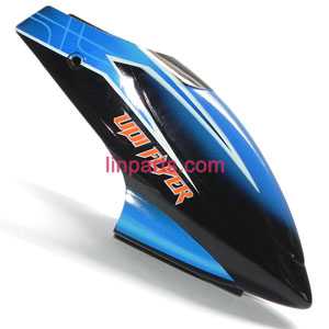 LinParts.com - UDI RC Helicopter U16 Spare Parts: Head cover\Canopy(Blue)