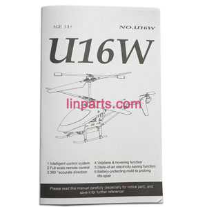 LinParts.com - UDI RC Helicopter U16W Spare Parts: English manual book