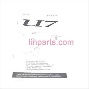 LinParts.com - UDI RC U7 Spare Parts: English manual book