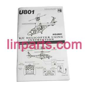 LinParts.com - UDI RC Helicopter U801 U801A Spare Parts: English manual book 