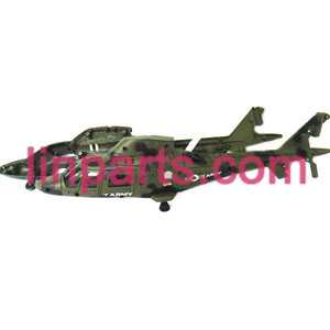 LinParts.com - UDI RC Helicopter U801 U801A Spare Parts: body(Army green)