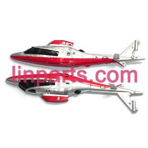 LinParts.com - UDI RC Helicopter U801 U801A Spare Parts: body(Red)