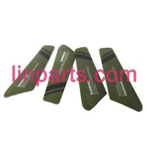 LinParts.com - UDI RC Helicopter U801 U801A Spare Parts: main blades(Army green)