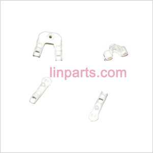 LinParts.com - UDI RC U802 Spare Parts: Fixed set of the tail decorative set and support bar (White)