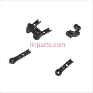 LinParts.com - UDI RC U813 U813C Spare Parts: Fixed set of the tail decorative set and support bar (Black)