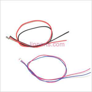 LinParts.com - Holy Stone U818A HD+ RC Quadcopter Spare Parts: Wire plug (1*red-black or 1*red-blue)