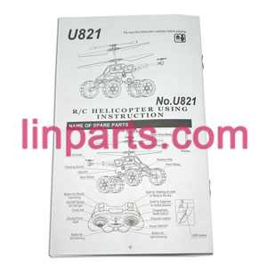 LinParts.com - UDI RC Helicopter U821 Spare Parts: English manual book 