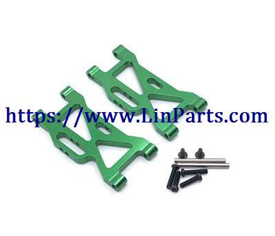 LinParts.com - WLtoys 104001 RC Car spare parts: Metal upgrade Front swing arm group[wltoys-104001-1858]Green