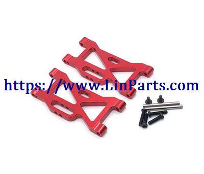 LinParts.com - WLtoys 104001 RC Car spare parts: Metal upgrade Front swing arm group[wltoys-104001-1858]Red