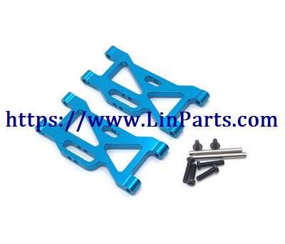 LinParts.com - WLtoys 104001 RC Car spare parts: Metal upgrade Front swing arm group[wltoys-104001-1858]Blue