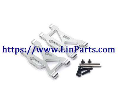 LinParts.com - WLtoys 104001 RC Car spare parts: Metal upgrade Front swing arm group[wltoys-104001-1858]Silver
