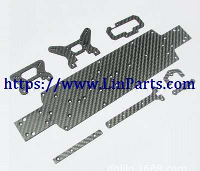 LinParts.com - WLtoys 104001 RC Car spare parts: Upgraded carbon fiber accessories chassis shock mount