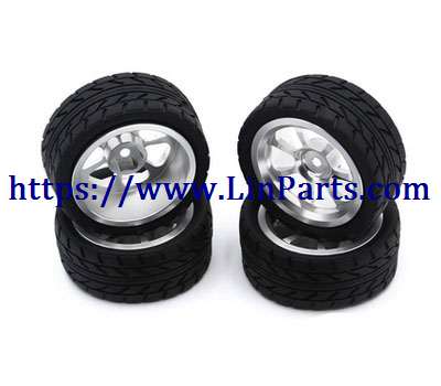 LinParts.com - WLtoys 124018 RC Car spare parts: Metal upgrade wheels silver