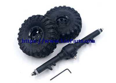 LinParts.com - Wltoys 12428 RC Car Spare Parts: Rear Axle+Rear Differntial Gear Group[Assemble well]+Screw wrench+Wheels