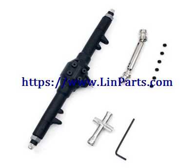 LinParts.com - Wltoys 12428 RC Car Spare Parts: Rear Axle+Rear Differntial Gear Group[Assemble well]+Wheels wrench+Screw wrench+Rotary axis+Screw set