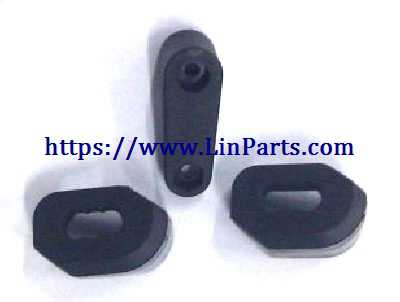 LinParts.com - Wltoys A929 RC Car Spare Parts: Shock absorber upper left + shock upper seat right + servo rocker A929-09