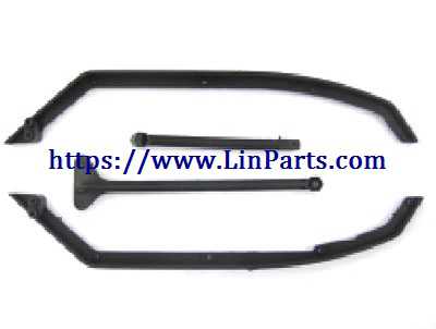 LinParts.com - Wltoys A929 RC Car Spare Parts: Bottom guard left + under guard right + rear support + front support A929-19