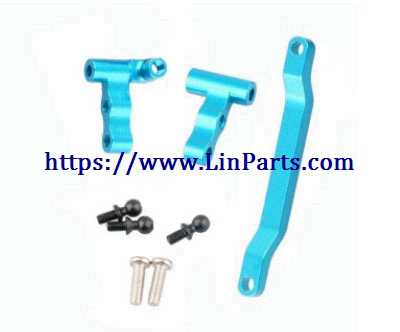 LinParts.com - Wltoys A959-B RC Car Spare Parts: Metal Upgrade Steering connector 1pcs + steering seat A 1pcs + steering seat B 1pcs