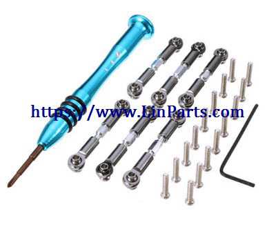 LinParts.com - Wltoys A959 RC Car Spare Parts: Upgrade Metal Adjustable Rods