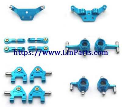 LinParts.com - Wltoys K969 RC Car Spare Parts: Upgrade Metal Full Set [Blue]