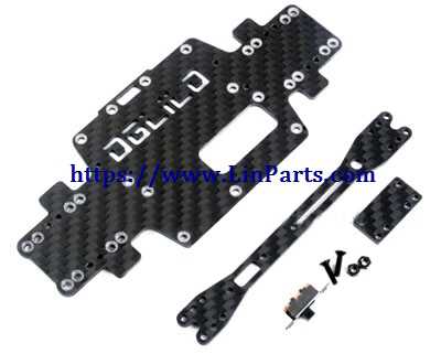 LinParts.com - WLtoys 284010 RC Car Spare Parts: Carbon fiber chassis Two floor slabs Switch