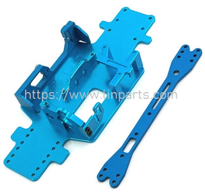 LinParts.com - WLtoys 284161 RC Car Spare Parts: Upgrade metal Chassis Second Floor Plate Board Red/Sky Blue/Silvery/Golden/Grey