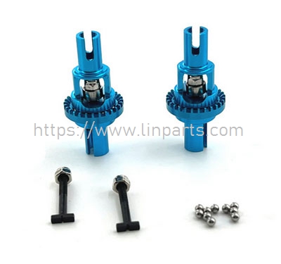 LinParts.com - WLtoys 284161 RC Car Spare Parts: Upgrade Metal upgraded front and rear differential Red/Sky Blue/Silvery/Golden/Grey