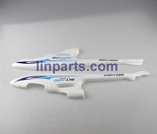 LinParts.com - WLtoys F959S Sky King RC Airplane Spare Parts: Body set(Blue)