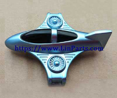 LinParts.com - WLtoys Q808 mini RC Drone Spare Parts: Upper cover [blue]