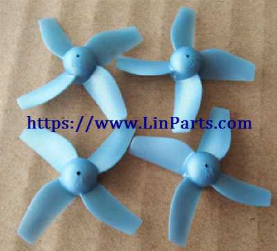 LinParts.com - WLtoys Q808 mini RC Drone Spare Parts: Main blades [blue]