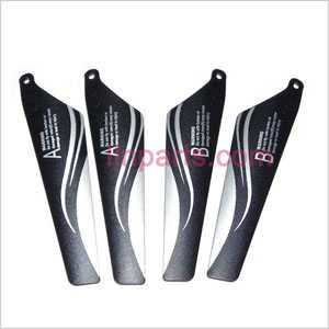 LinParts.com - WLtoys WL S977 Spare Parts: Main blades(Black)