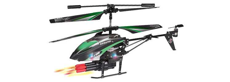 LinParts.com - WLtoys WL V398 RC Helicopter(WLToys V398 Cool Missile Launching 3.5CH RC Remote Control Gyro Helicopter)