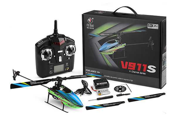 LinParts.com - WLtoys V911S 2.4G 4CH 6-Aixs Gyro Flybarless RC Helicopter RTF