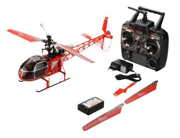 LinParts.com - JJRC V915 2.4G 4CH Scale Lama RC Helicopter BNF