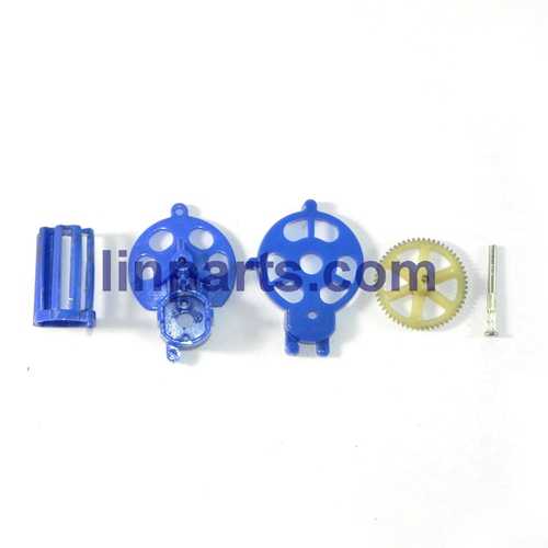 LinParts.com - WLtoys V915-A RC Helicopter Spare Parts: Tail motor deck set [Blue]