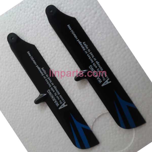 LinParts.com - HiSky HCP100S RC Helicopter Spare Parts: Main blades 800009 main rotor blade(bule)