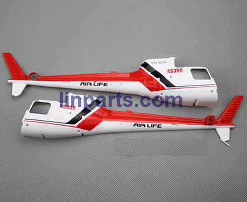LinParts.com - JJRC JJ350 RC Helicopter Spare Parts: body cover (Red)