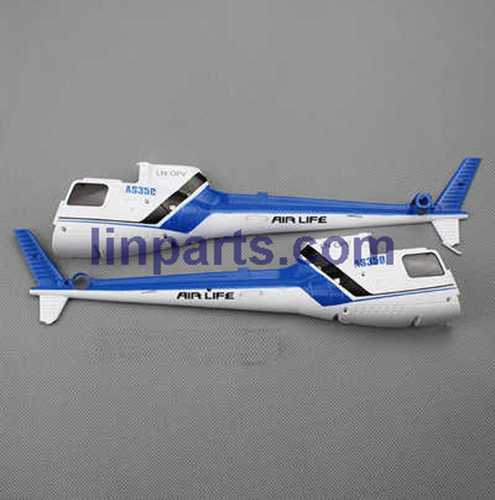 LinParts.com - JJRC JJ350 RC Helicopter Spare Parts: body cover (Blue)