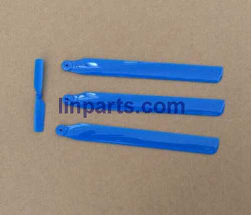 LinParts.com - JJRC JJ350 RC Helicopter Spare Parts: main blades propellers + Tail blade (Blue)