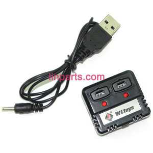 LinParts.com - XK K100 Helicopter Spare Parts: USB charger wire + balance charger box
